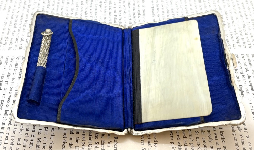Fine Silver Aide Memoire & Card Case View VI