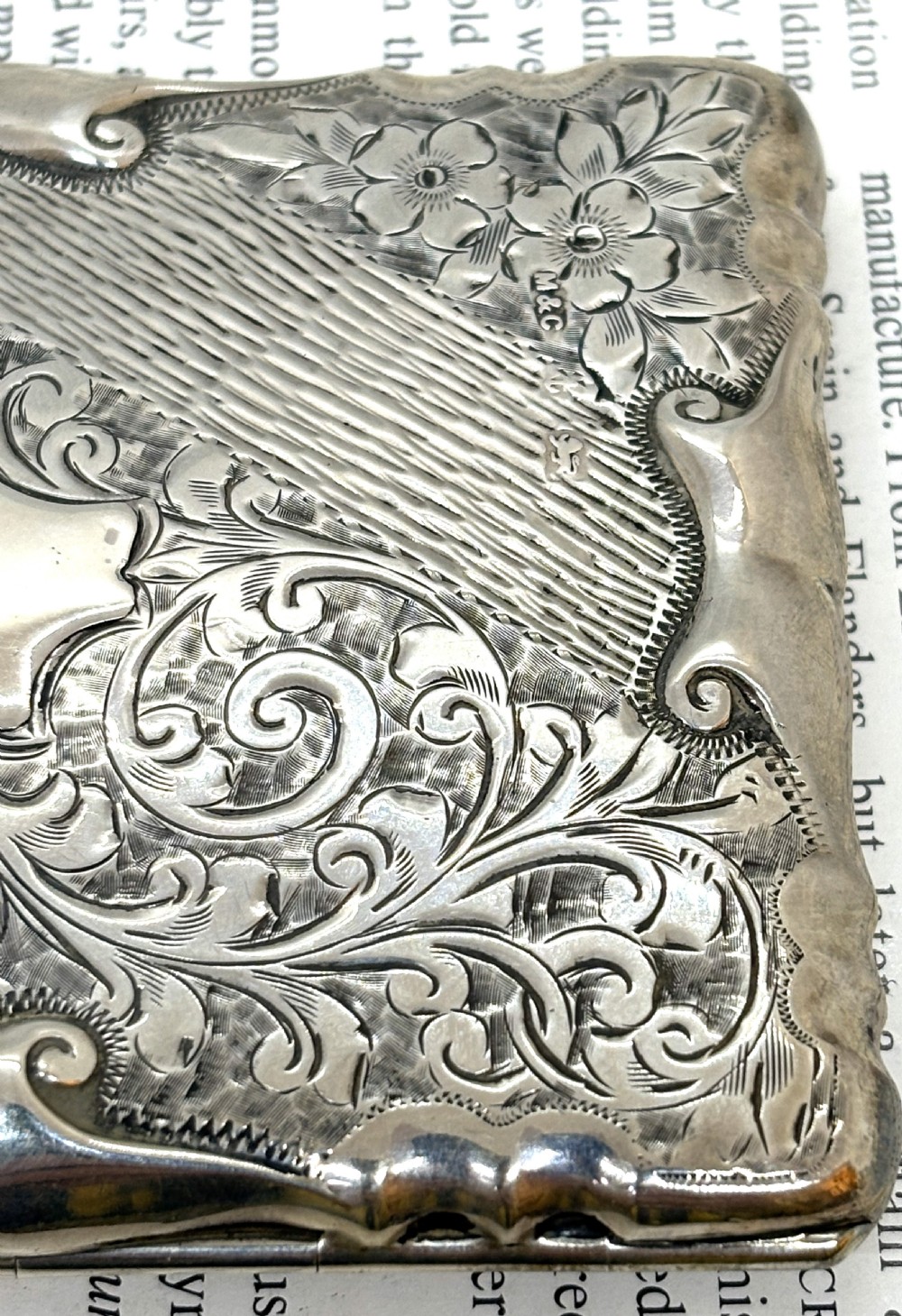 Fine Silver Aide Memoire & Card Case View IX