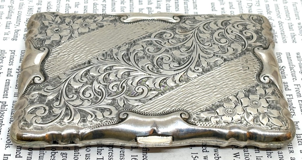 Fine Silver Aide Memoire & Card Case View X