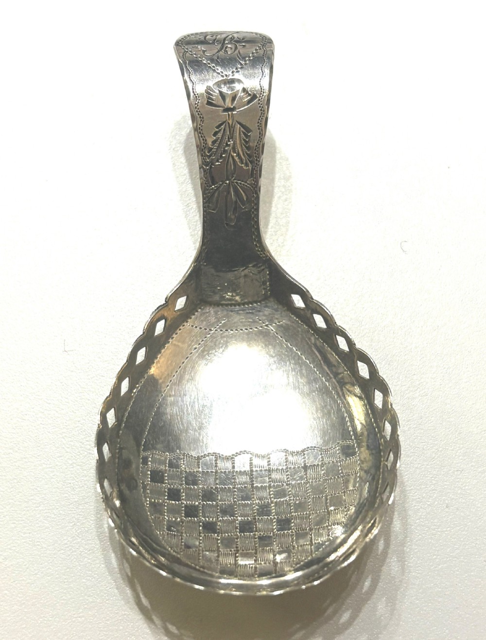 George III Silver Caddy Spoon View II
