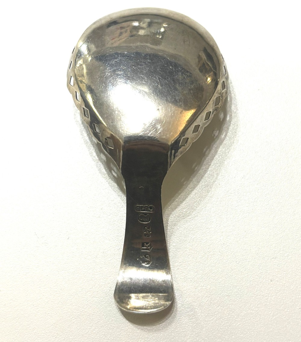 George III Silver Caddy Spoon View III