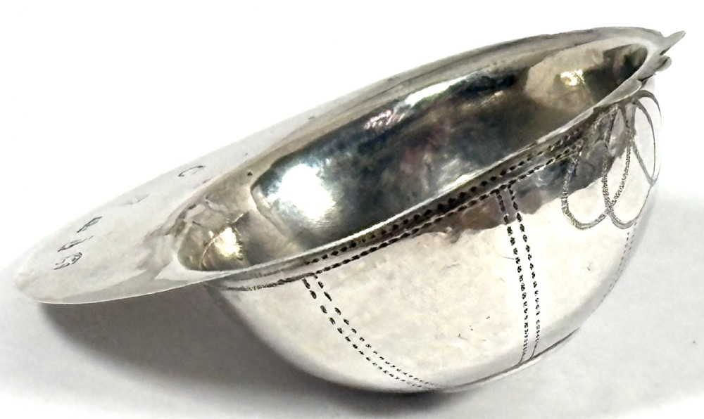 Georgian Silver Jockey Cap Caddy Spoon 1797 View III