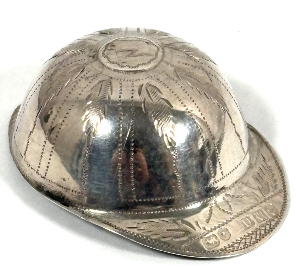 Victorian Silver Jockey Cap Caddy Spoon View II