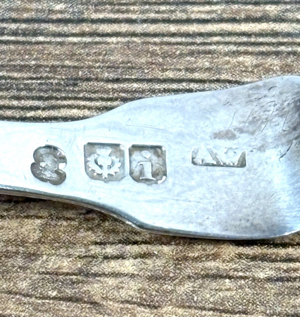 Georgian Scottish Silver Caddy Spoon View V