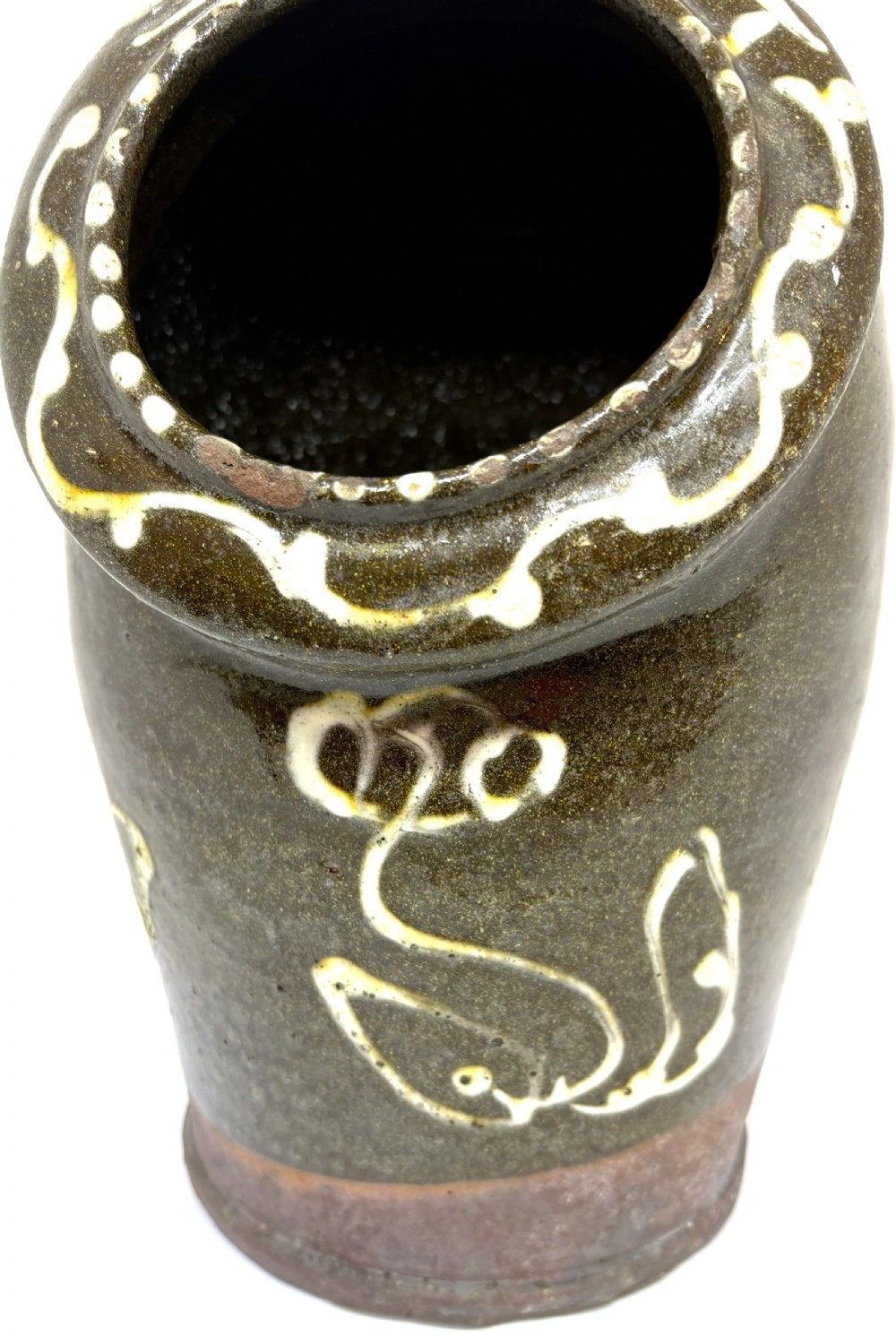 Victorian Scottish Slipware Salt Pig View IV