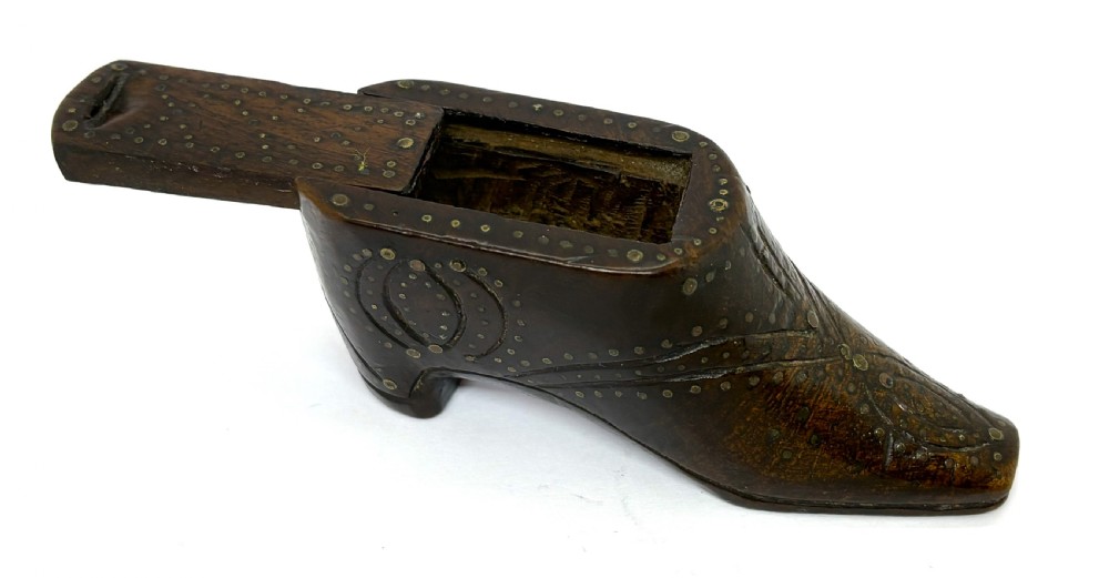Victorian Treen Shoe Snuff Box View III