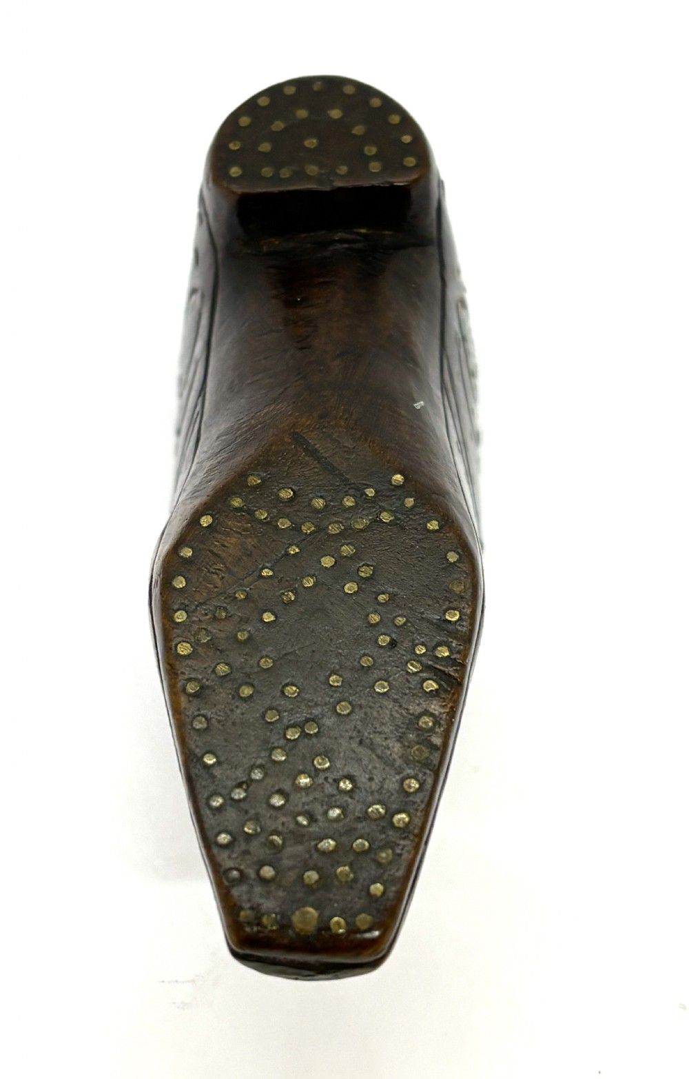 Victorian Treen Shoe Snuff Box View V
