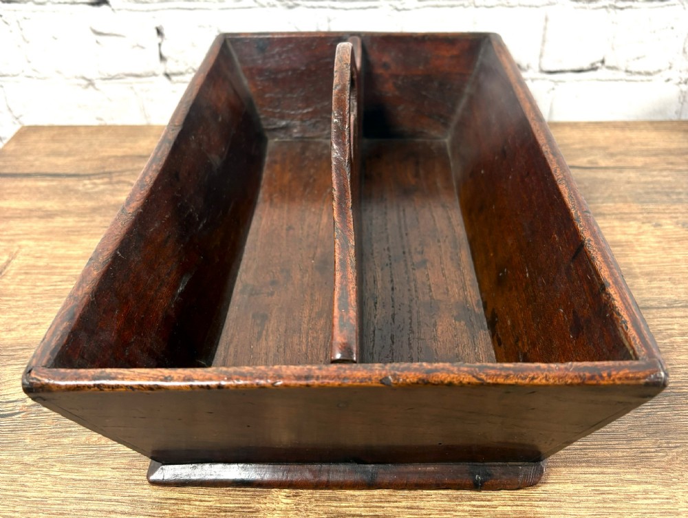 Georgian Elm Twin Section Cutlery Tray View II