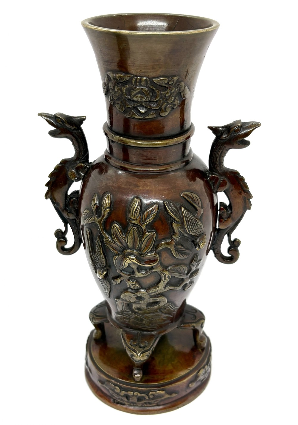 Good Pair Of Japanese Bronze Vases View III