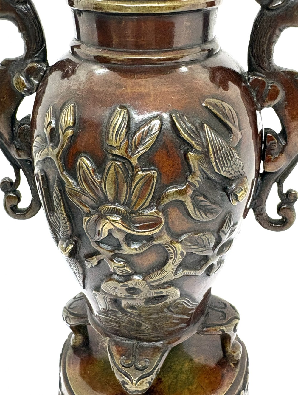 Good Pair Of Japanese Bronze Vases View IV