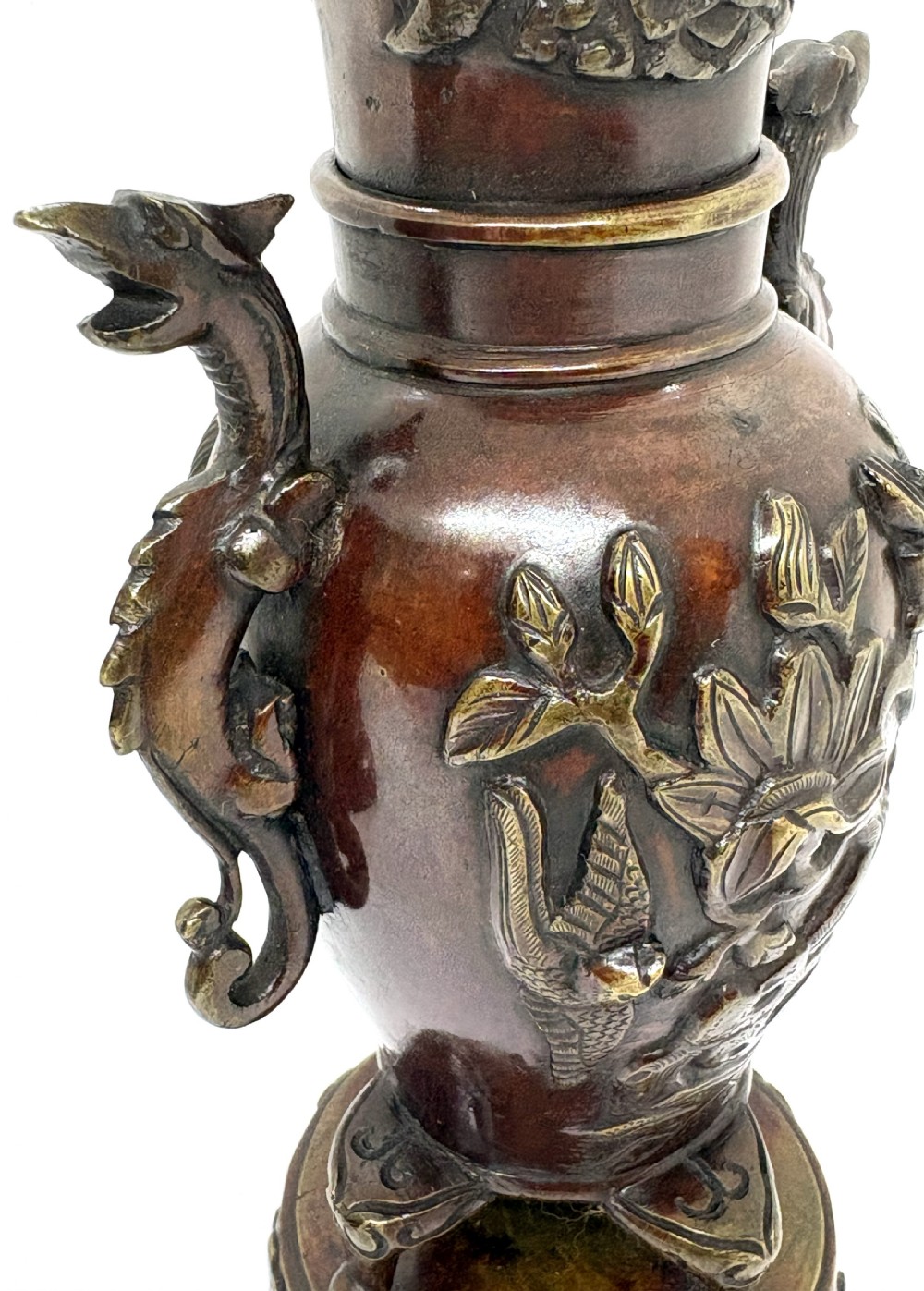 Good Pair Of Japanese Bronze Vases View V
