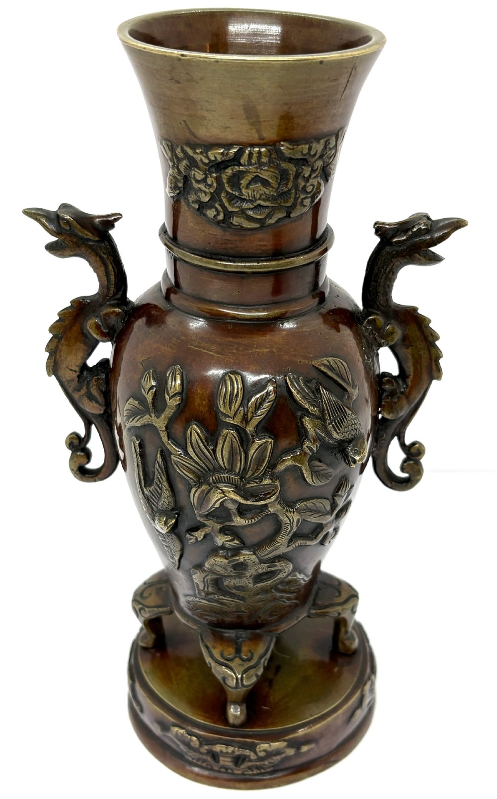 Good Pair Of Japanese Bronze Vases View VI