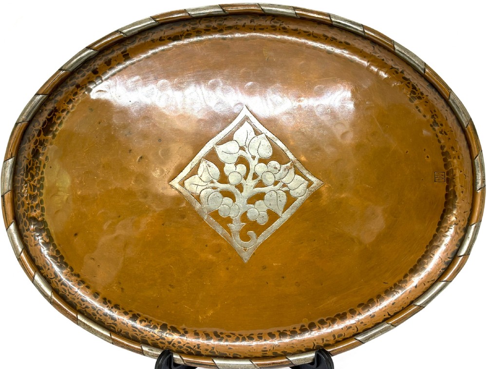 Hugh Wallis Arts & Crafts Copper Tray