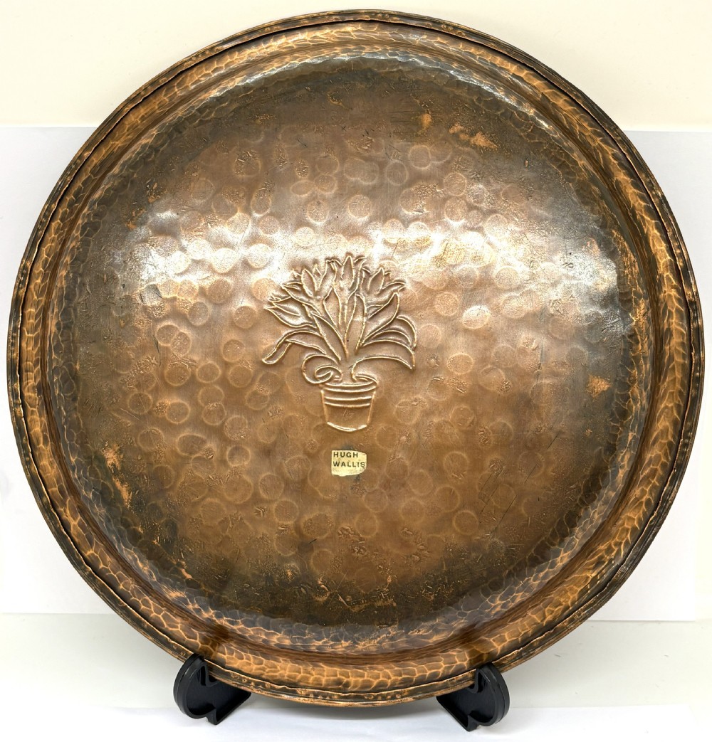 Hugh Wallis Arts & Crafts Copper Tray View V