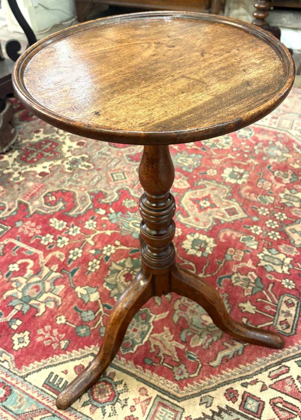 George III Oak & Mahogany Kettle Stand