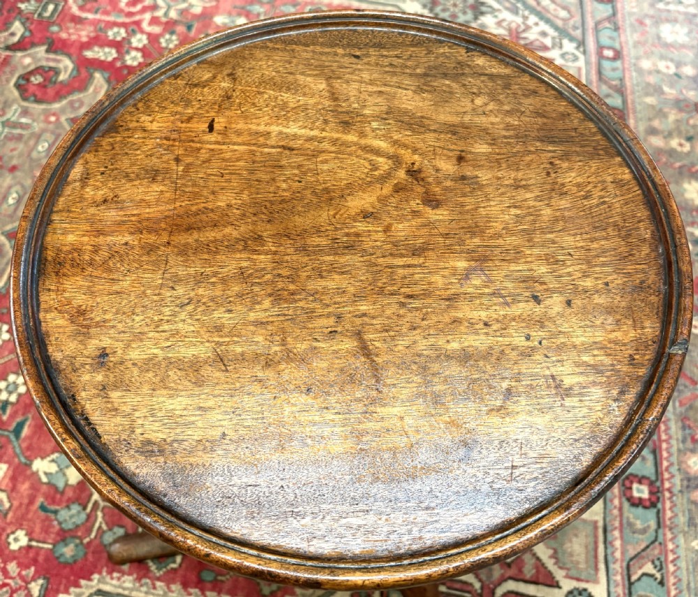 George III Oak & Mahogany Kettle Stand View III