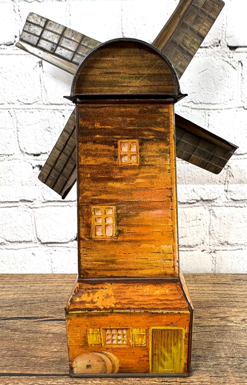 Rare Huntley & Palmers Windmill Biscuit Tin View IV