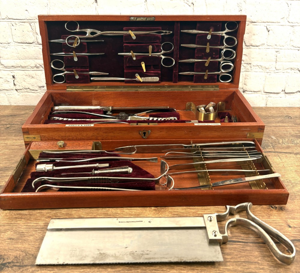 Rare Arnold & Sons WW1 Military Campaign Surgical Kit View II