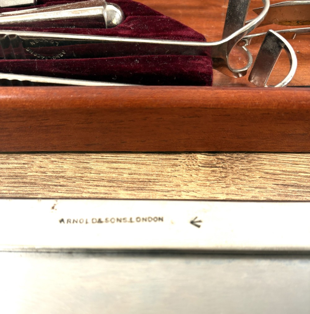 Rare Arnold & Sons WW1 Military Campaign Surgical Kit View III