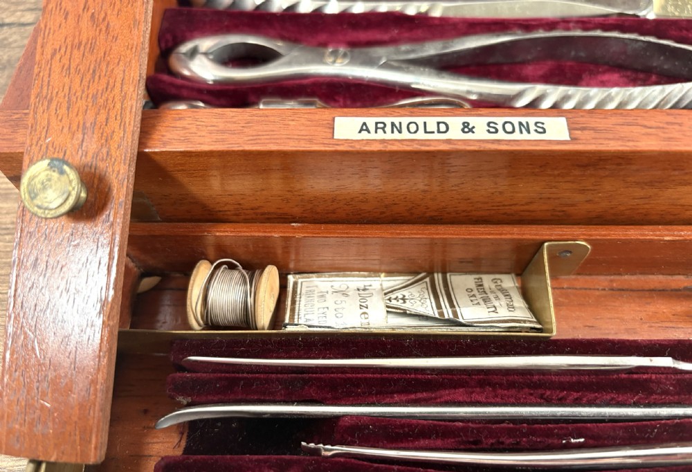Rare Arnold & Sons WW1 Military Campaign Surgical Kit View IV