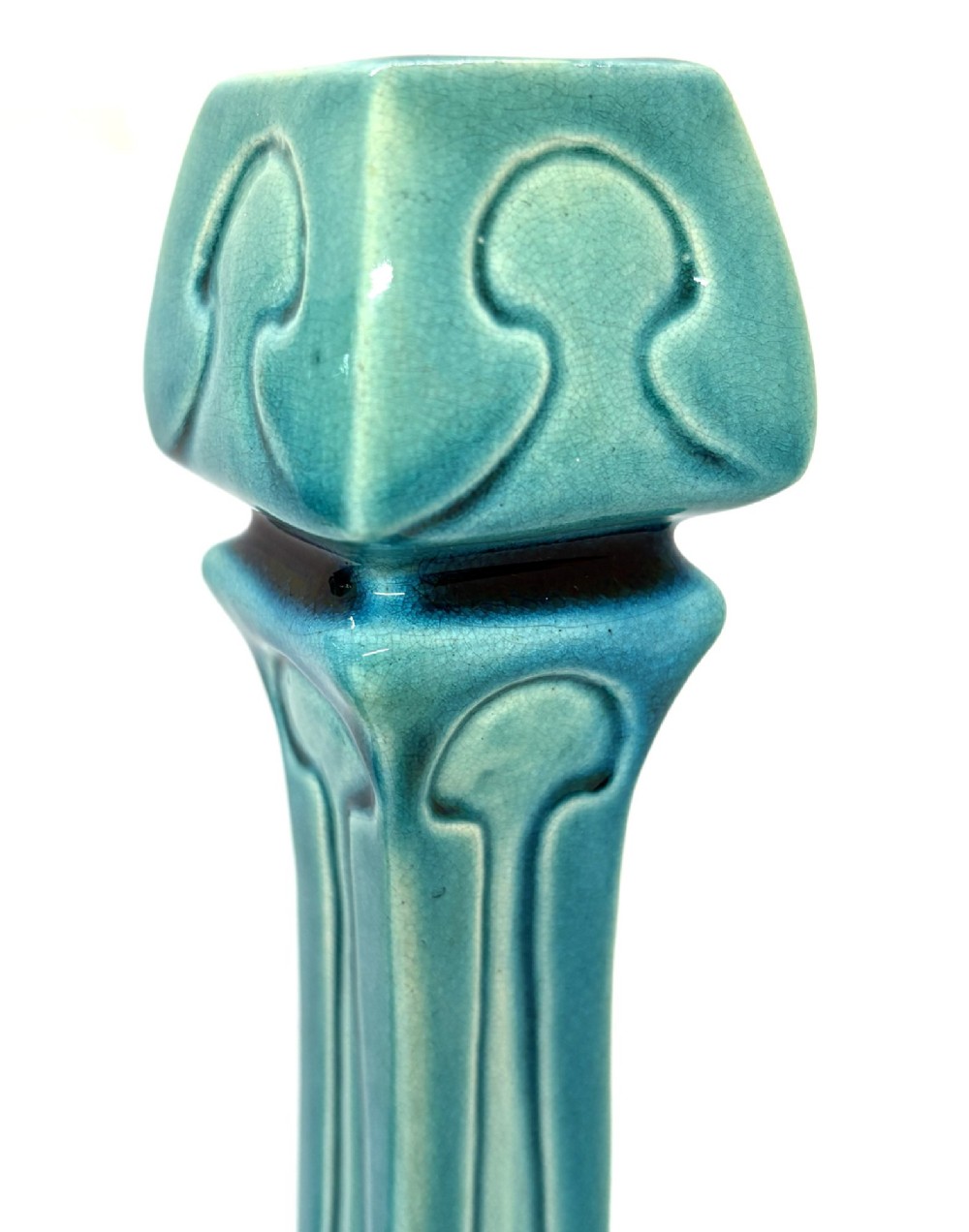 Burmantoft's Pottery Art Nouveau Candlesticks View IV