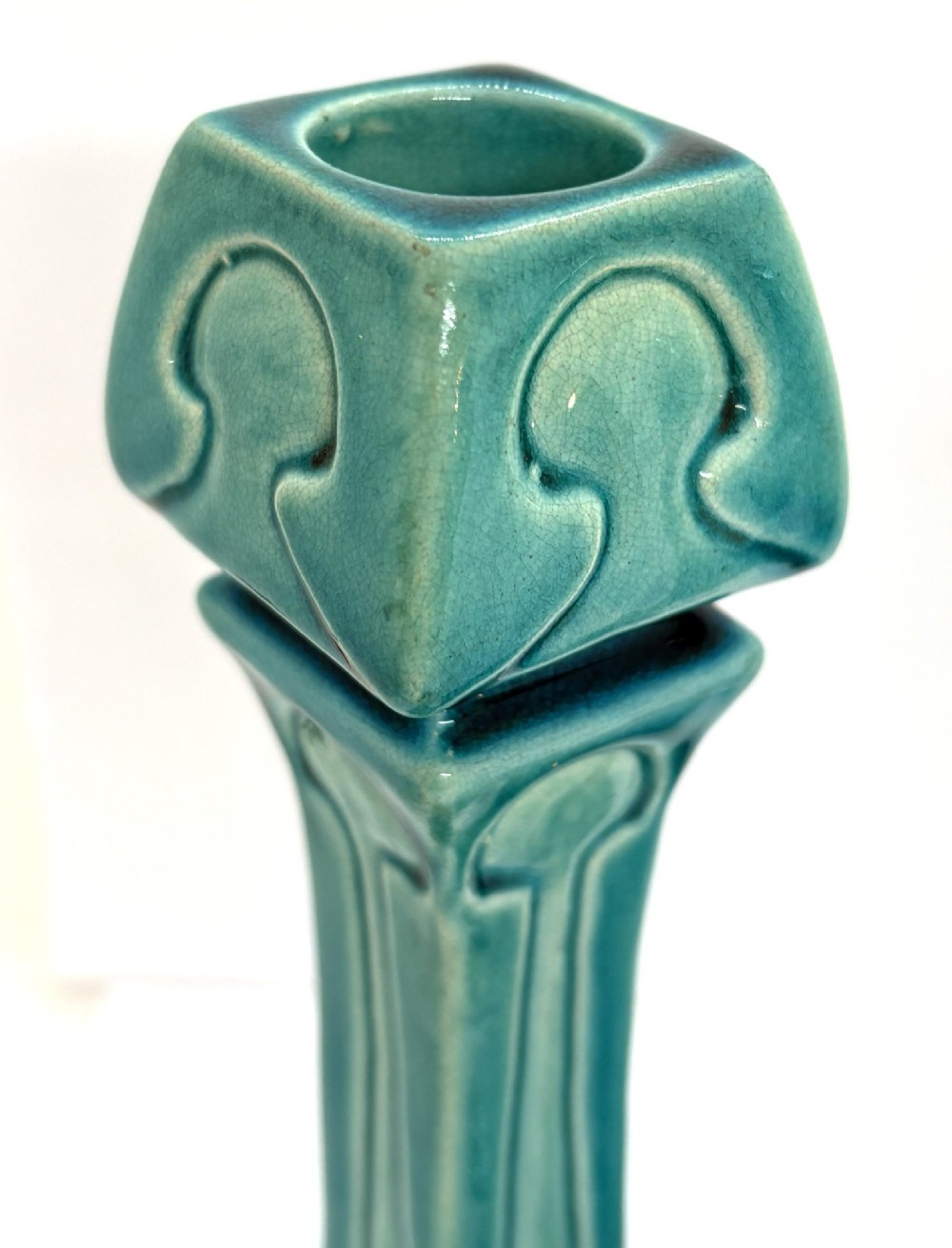 Burmantoft's Pottery Art Nouveau Candlesticks View V