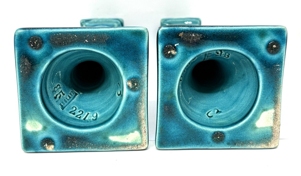 Burmantoft's Pottery Art Nouveau Candlesticks View VI