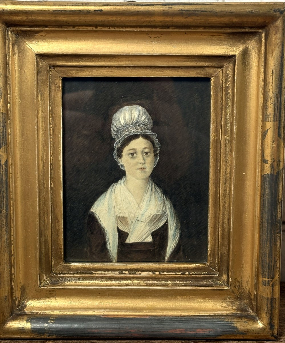 Fine Pair English School 19th Century Portraits With History View II