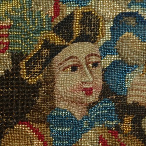 AN 18TH CENTURY FRENCH NEEDLEWORK PANEL - ADDITIONAL PHOTO 4
