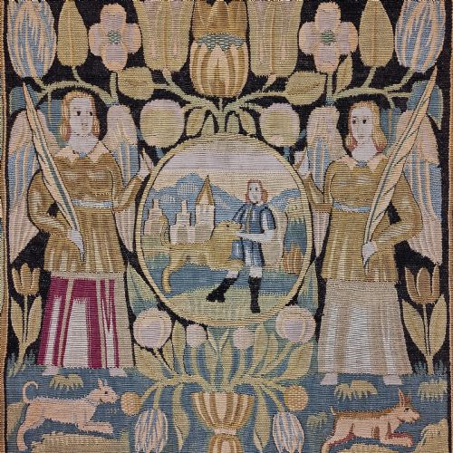 A 17TH CENTURY TAPESTRY CUSHION COVER - ADDITIONAL PHOTO 1