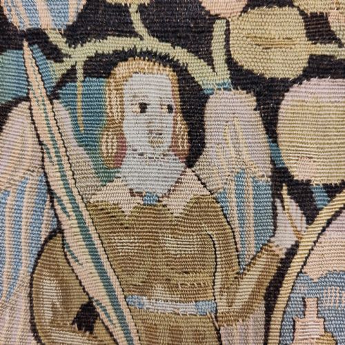 A 17TH CENTURY TAPESTRY CUSHION COVER - ADDITIONAL PHOTO 3