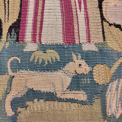 A 17TH CENTURY TAPESTRY CUSHION COVER - ADDITIONAL PHOTO 4
