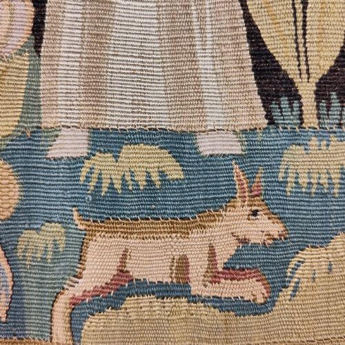 A 17TH CENTURY TAPESTRY CUSHION COVER - ADDITIONAL PHOTO 8