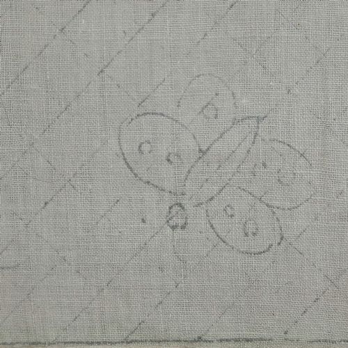 AN EMBROIDERED LINEN COVERLET - ADDITIONAL PHOTO 3
