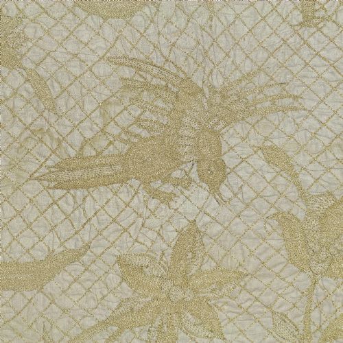 AN EMBROIDERED LINEN COVERLET - ADDITIONAL PHOTO 11