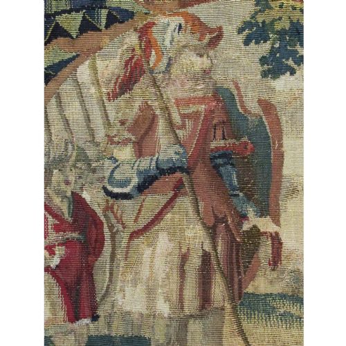 A 17TH CENTURY TAPESTRY CUSHION COVER - ADDITIONAL PHOTO 3