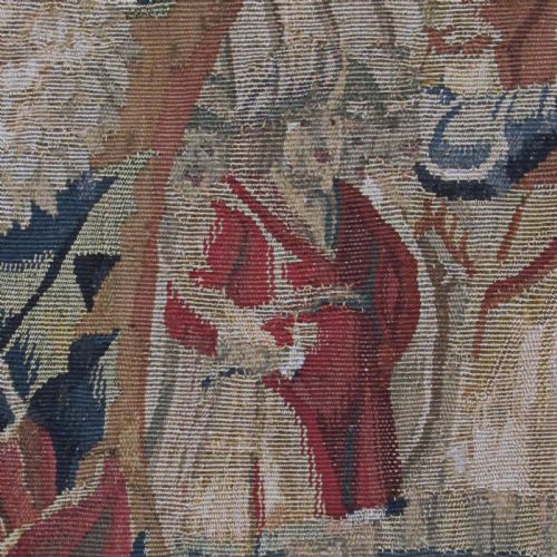 A 17TH CENTURY TAPESTRY CUSHION COVER - ADDITIONAL PHOTO 5