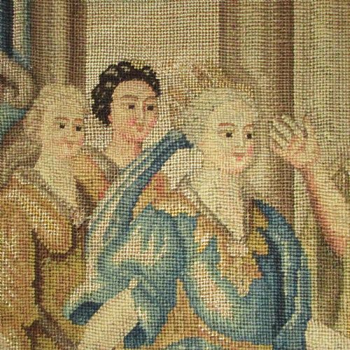 AN 18TH CENTURY FRENCH NEEDLEWORK PICTURE - ADDITIONAL PHOTO 4