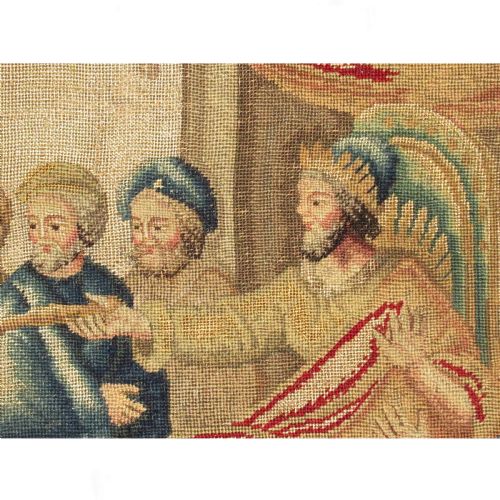 AN 18TH CENTURY FRENCH NEEDLEWORK PICTURE - ADDITIONAL PHOTO 5