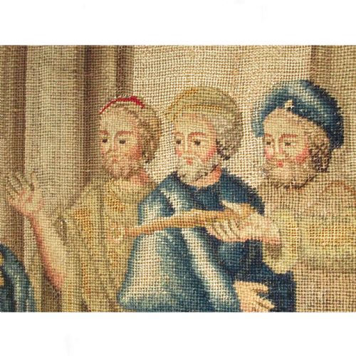 AN 18TH CENTURY FRENCH NEEDLEWORK PICTURE - ADDITIONAL PHOTO 6