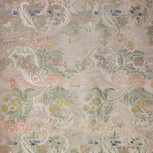 TWO LENGTHS OF 18TH CENTURY BIZARRE SILK LAMPAS - ADDITIONAL PHOTO 2
