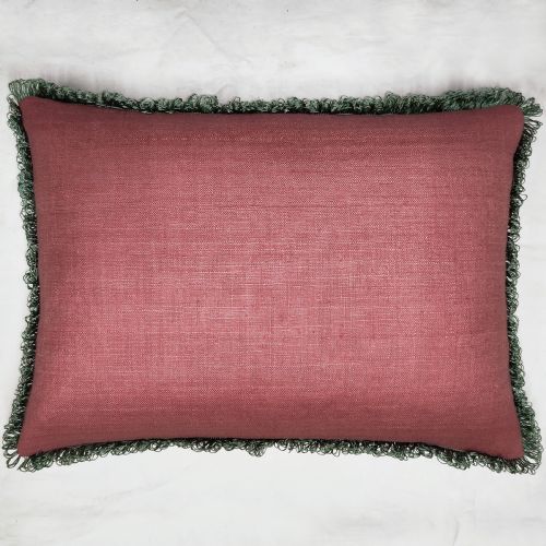 A CUSHION OF 18TH CENTURY FRENCH SILK - ADDITIONAL PHOTO 6