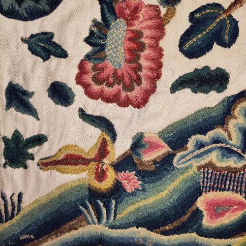 A PANEL OF ENGLISH CREWELWORK - ADDITIONAL PHOTO 1