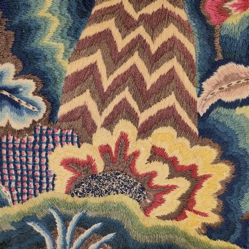 A PANEL OF ENGLISH CREWELWORK - ADDITIONAL PHOTO 3