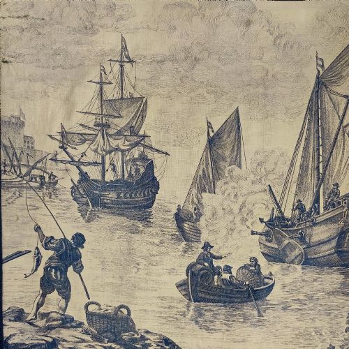 A PANEL OF LATE 19TH CENTURY TOILE - ADDITIONAL PHOTO 2