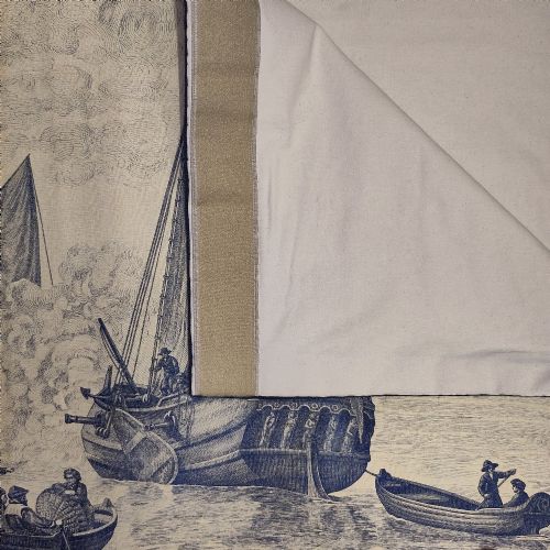 A PANEL OF LATE 19TH CENTURY TOILE - ADDITIONAL PHOTO 5