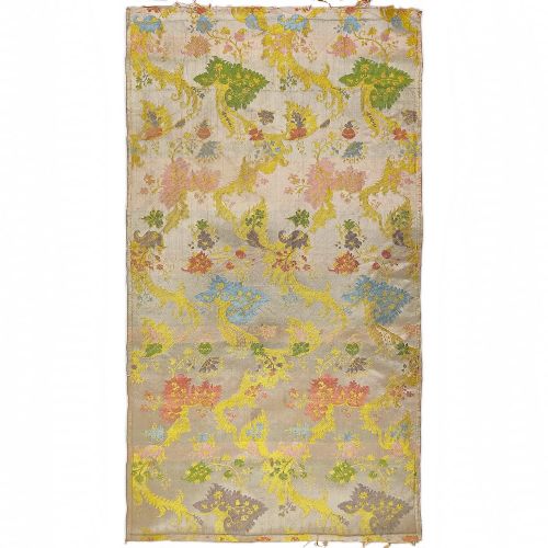 A LENGTH OF SPITALFIELDS BIZARRE SILK LAMPAS