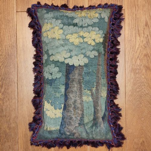 a cushion of 17th century flemish tapestry - CATEGORY: ANTIQUE MISCELLANEOUS - DATED 17TH CENTURY