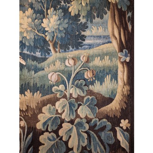 A LATE 17TH CENTURY AUBUSSON VERDURE TAPESTRY - ADDITIONAL PHOTO 3