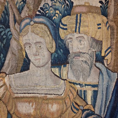 A 16TH CENTURY FLEMISH TAPESTRY PANEL - ADDITIONAL PHOTO 3